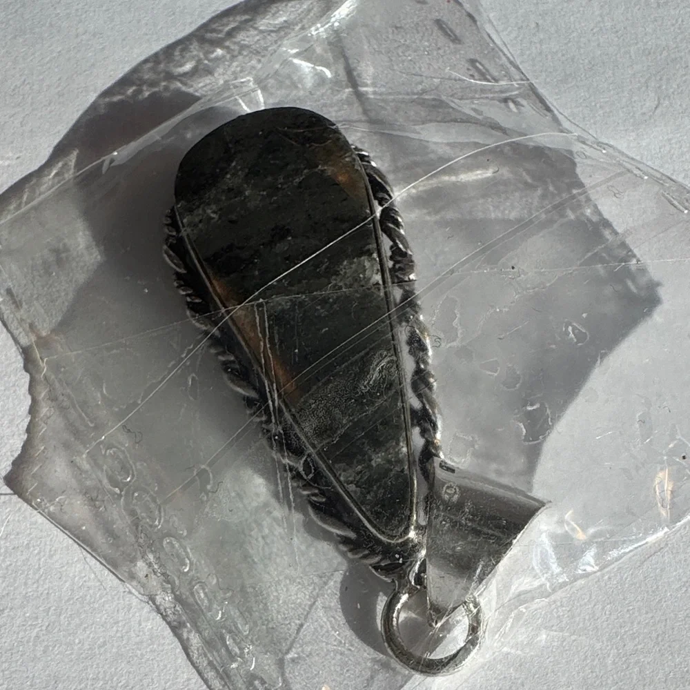 Silver and Black Pendant